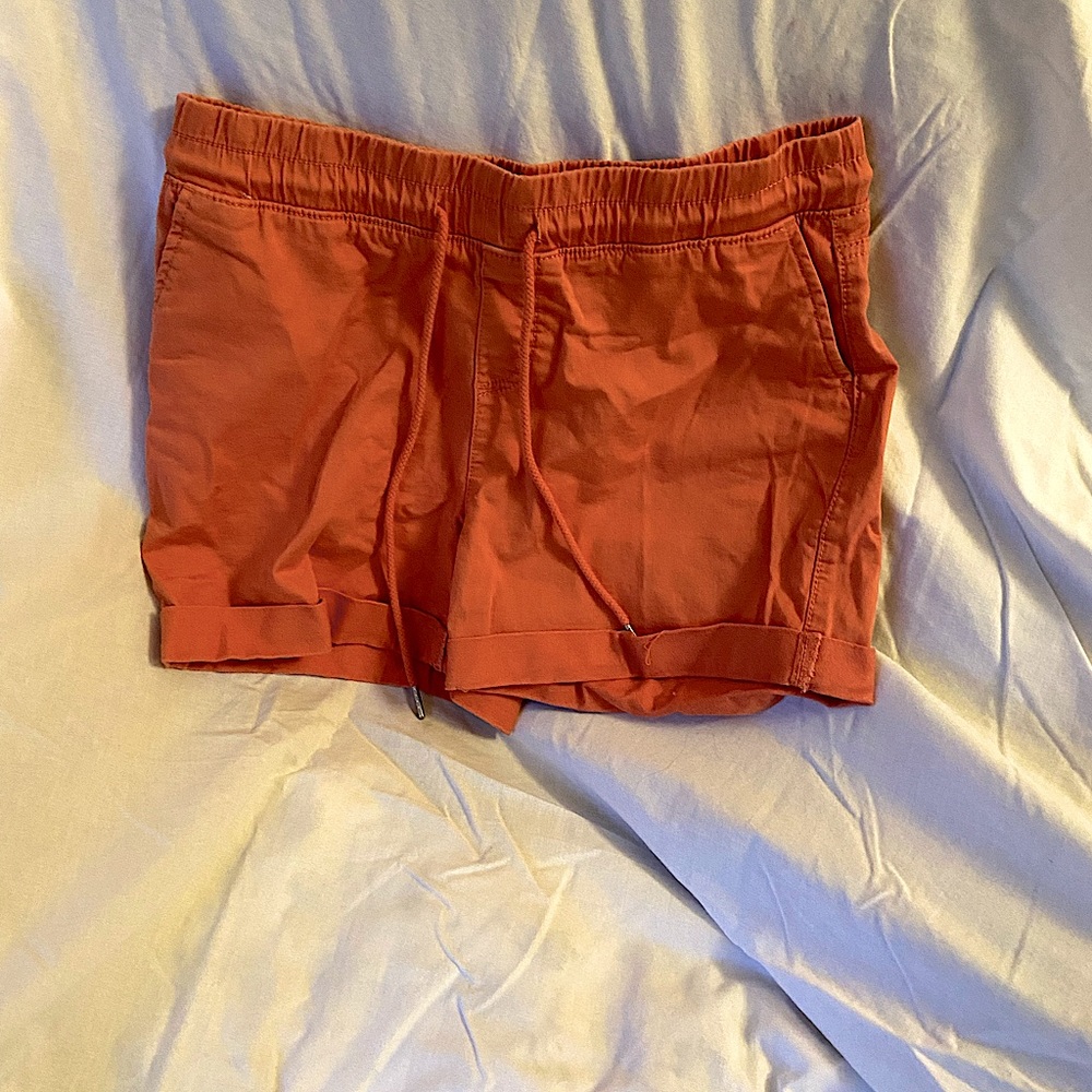 Orange coral shorts from the brand Time and Tru. Size XS (0-2).